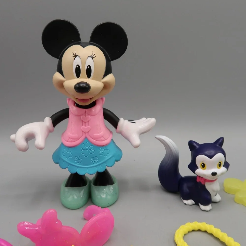 Fisher Price Minnie Mouse‎ & Bowtique Lot Dress Up Figures Snap n Style Clothes